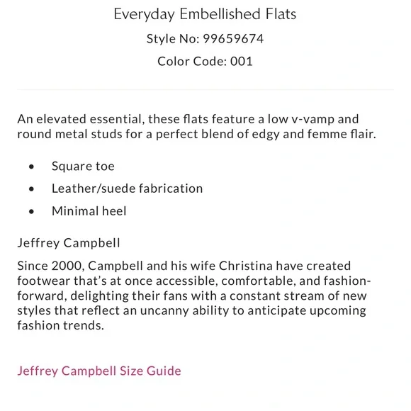 Jeffrey Campbell Everyday Embellished Flats NWT - Picture 5 of 5